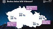 Bílé Vánoce? Oteplí se a sníh vydrží jen někde, uvedli meteorologové a zveřejnili mapu