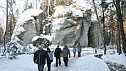 Turisty z Adršpašských skal třeskutý mráz nevyhnal