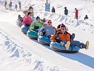 Snowtubing ve skiareálu Plešivec