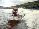 Wakeboarding a vodní lyžování na přehradě Seč 