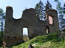 Rozvaliny hradů Sokolčí a Pořešín
